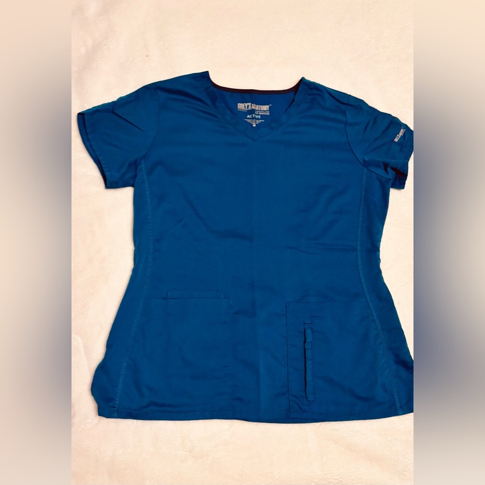 Grey’s Anatomy - Teal Blue Scrub top - great condition!